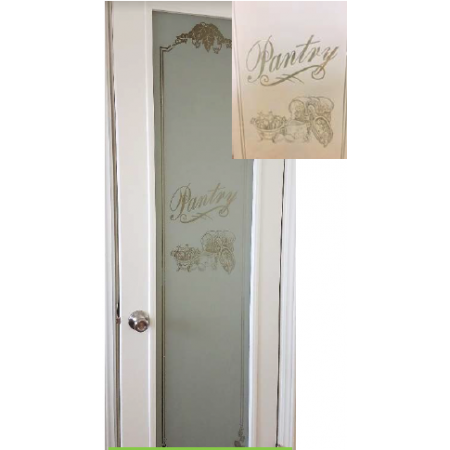 Pantry Frosted Glass  Door
